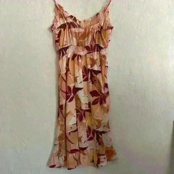 Sienna Sky Woman's Floral Adjustable Spaghetti Straps Midi Size M - Picture 4 of 7